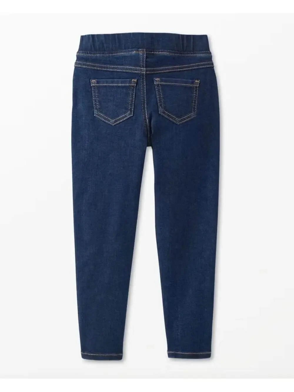 (RC) Hanna Andersson Girls 8 Denim Skinny Fit Jeggings Pull-On Stretch Jeans